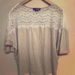 Shimmery Lace Top